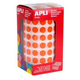 Gomets en rollo y caja GOMETS APLI  ROLLO 59h CIRCULO Ø 10