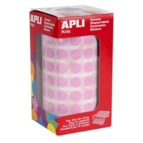 Gomets en rollo y caja GOMETS APLI  ROLLO 59h CIRCULO Ø 10