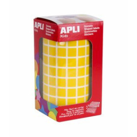 Gomets en rollo y caja GOMETS APLI  ROLLO 59h CUADRADO 10 mm AMARILLO 6.372 uds. (04871) 62501496  612536846