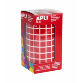 Gomets en rollo y caja GOMETS APLI  ROLLO 59h CUADRADO 10 mm ROJO 6.372 uds. (04873) 62501494  612536838