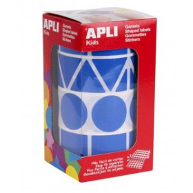 Gomets en rollo y caja GOMETS APLI  ROLLO 59h XL FIGURAS GEOM. (CL.