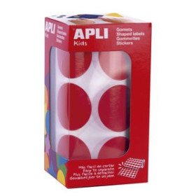 Gomets en rollo y caja GOMETS APLI ROLLO REDONDO Ø 33 mm ROJO 708 uds.(17863) 62505015  342508914