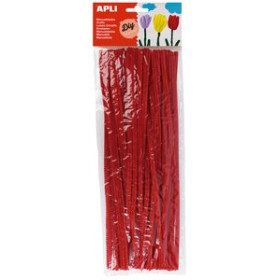 Varitas flexibles (limpia pipas) LIMPIA PIPAS VARILLA APLI ROJO 30 cm. BOLSA de 50 62505003  342505914