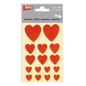 Gomets en bolsa GOMETS APLI CORAZONES BOLSA 3h ROJO 48 uds. (00650) 62303825  822312030