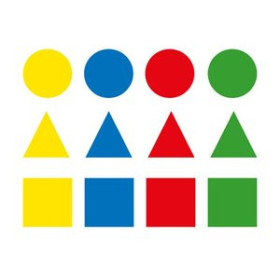 Gomets en bolsa GOMETS APLI  BOLSA 12h REMOVIBLES FIGURAS GEOM.GRANDES (CL.