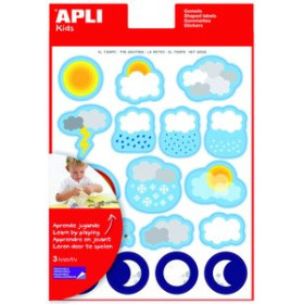 Gomets en bolsa GOMETS APLI  TEMATICOS BOLSA 3h EL TIEMPO REMOVIBLE 51 uds. (12946) 62504237  412558857