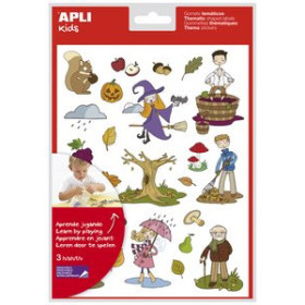 Gomets en bolsa GOMETS APLI TEMATICOS BOLSA  3h REMOVIBLES OTOÑO 72 uds. (11616) 62601679  712679273