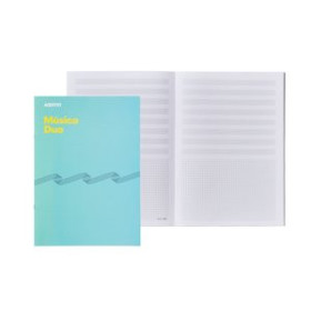 Blocs de música BLOC de MUSICA ADDITIO DUO 8 PENTAGRAMAS A4 CON CUADRICULA INFERIOR PARA ANOTACIONES 62601903  642618819