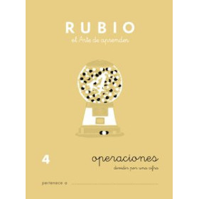 Cuadernos Rubio CUADERNO RUBIO A5 OPERACIONES y PROBLEMAS Nº 4 - DIVISIONES POR UNA CIFRA (+8 años) 62601529  512651666
