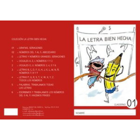 Cuadernos Rebost (castellano) CUADERNO REBOST (CAS.) LA LETRA BIEN HECHA "MAYUSCULAS" Nº 01 62502103  542530667