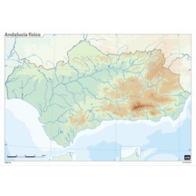 Mapas mudos MAPA MUDO ERIK COLOR FISICO ANDALUCIA 62504537  842527695