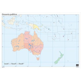 Mapas mudos MAPA MUDO ERIK COLOR POLITICO OCEANIA 62504541  842527744