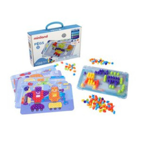 Juegos educativos JUEGO EDUCAT.MINILAND PEGS 15 mm. 150 PIEZAS BRIGHT COLORS (3-6 años) 62504069  612533765