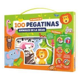 Juegos educativos JUEGO IMAGILAND MALETIN 100 PEGATINAS ANIMALES EN LA SELVA 62601096  612611524