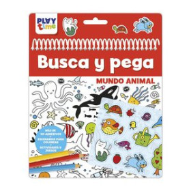Juegos educativos JUEGO IMAGILAND PLAYTIME  BUSCA Y PEGA MUNDO ANIMAL 62601094  612611280