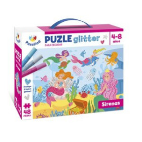 Juegos educativos JUEGO IMAGILAND PUZLE GLITTER SIRENAS 62504933  612546665