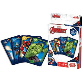 Juegos tradicionales JUEGO CARTAMUNDI SHUFFLE FUN 4 IN 1 AVENGERS 62601713  612681640