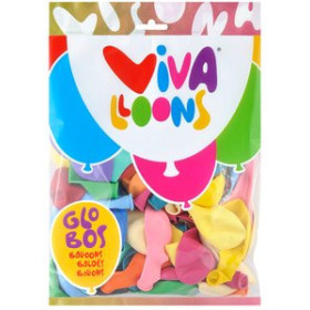 Globos GLOBO VIVALLOONS COLORES PASTEL BOLSA de 100 62601763  822622248