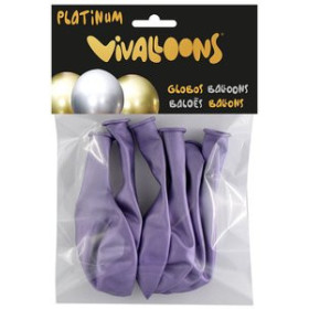 Globos GLOBO VIVALLOONS PLATINUM LILA BOLSA DE 6 62504580  842566744