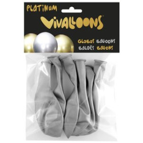 Globos GLOBO VIVALLOONS PLATINUM PLATA BOLSA DE 6 62504579  642565820