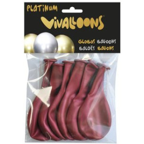 Globos GLOBO VIVALLOONS PLATINUM ROJO BOLSA DE 6 62504578  842565744