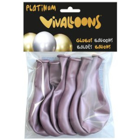 Globos GLOBO VIVALLOONS PLATINUM ROSA BOLSA DE 6 62504571  642561820