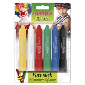 Maquillaje MAQUILLAJE ALPINO FIESTA FACE STICK BARRA de 5 gr. BLISTER de 6 SURTIDO 62504440  822560744