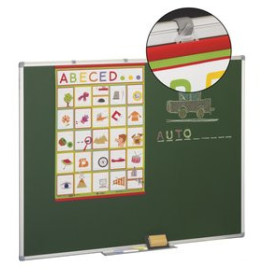 Pizarras verdes PIZARRA VERDE MARCO ALUMINIO 122x150 cm con CAJETIN de 40 cm 62501051  812459015