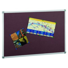 Tableros de avisos (corcho y otros) TABLERO CORCHO FAIBO SOLIDO TAPIZADO MARCO ALUMINIO 90x120 cm BURDEOS 62504143  412553857