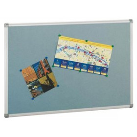 Tableros de avisos (corcho y otros) TABLERO CORCHO FAIBO SOLIDO TAPIZADO MARCO ALUMINIO 90x120 cm GRIS 62504144  812553859