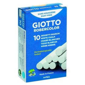 Tizas y portatizas TIZAS  BLANCAS GIOTTO ROBERCOLOR ESTUCHE  10 62601275  512621666