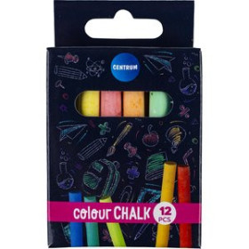 Tizas y portatizas TIZAS de COLORES CENTRUM ESTUCHE de 12 62601269  612621196