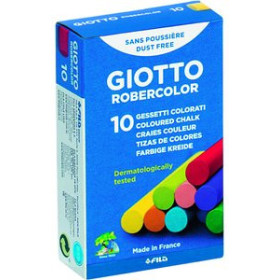 Tizas y portatizas TIZAS de COLORES GIOTTO ROBERCOLOR ESTUCHE de 10 62601276  812621682