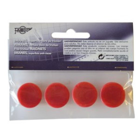 Imanes IMANES REDONDOS FAIBO 20 mm ROJO BOLSA de 4 62504383  622525765