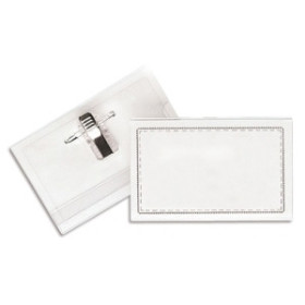 Fundas de identific. (portadistintivos) FUNDA DISTINT.GRAF.PVC IMPERDIBLE+PINZA OC. PAQUETE de 50 62504387  822526882