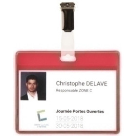 Fundas de identific. (portadistintivos) FUNDA DISTINTIVO TARIFOLD PVC con PINZA 82