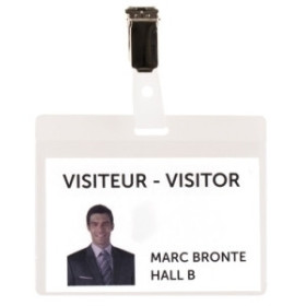 Fundas de identific. (portadistintivos) FUNDA DISTINTIVO TARIFOLD PVC con PINZA 82