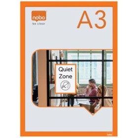 Paneles de información de fundas MARCO NOBO MAGNETICO AUTOADHESIVO A3 NARANJA BOLSA DE 2 62404026  612478883