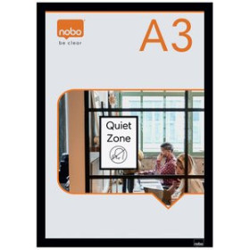 Paneles de información de fundas MARCO NOBO MAGNETICO AUTOADHESIVO A3 NEGRO BOLSA DE 2 62404020  812478115