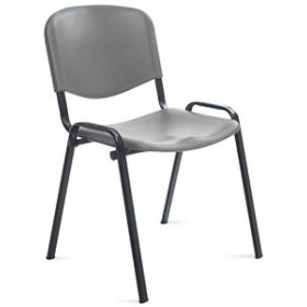 Sillas confidente y de colectividades SILLA ROCADA CONFIDENTE RD-975V15-1 RESPALDO Y ASIENTO PLASTICOS GRIS 62404317  642422774