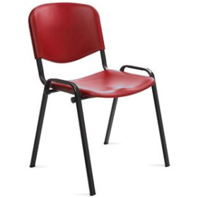Sillas confidente y de colectividades SILLA ROCADA CONFIDENTE RD-975V15-2 RESPALDO Y ASIENTO PLASTICOS ROJO 62404318  642422820