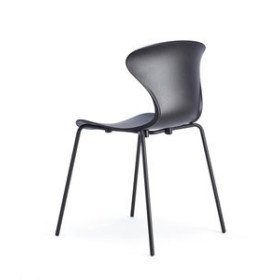 Sillas confidente y de colectividades SILLA KL-1 SURF CONFIDENTE ASIENTO Y RESPALDO EN POLIPROPILENO NEGRO 62404308  642414774