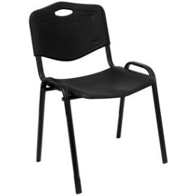 Sillas confidente y de colectividades SILLA PIQUERAS Y CRESPO ROBLEDO CONFIDENTE APILABLE PVC NEGRO 62404285  842406744