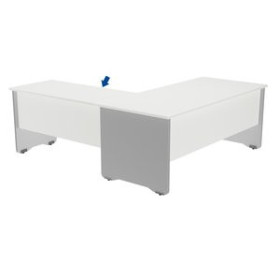 Mesas de despacho y de trabajo MESA ROCADA WORK ALA 100x60 ESTRUCTURA GRIS TABLERO BLANCO 69104257  811753029