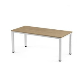 Mesas de despacho y de trabajo MESA ROCADA EXECUTIVE 160x80 ESTRUCTURA BLANCO TABLERO MELAMINA ROBLE 62504158  812554248