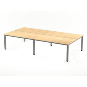 Mesas de despacho y de trabajo MESA ROCADA EXECUTIVE 163x360 ESTRUCTURA ALUMINIO TABLERO MELAMINA HAYA 62504157  812554234