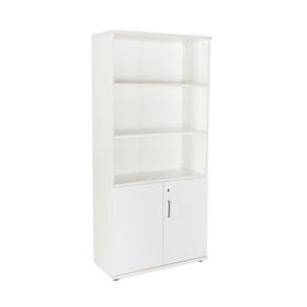 Armario con puertas bajas ARMARIO ROCADA CON PUERTAS BAJAS 195x90x45 ESTRUCTURA BLANCO Y TAPA BLANCO 61904621  611972313