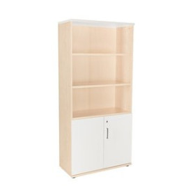 Armario con puertas bajas ARMARIO ROCADA CON PUERTAS BAJAS 195x90x45 ESTRUCTURA HAYA Y TAPA BLANCO 62501713  812568513