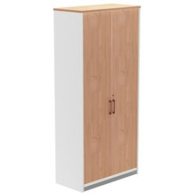 Armario con puertas ARMARIO ROCADA CON PUERTAS 195x90x45 ESTRUCTURA BLANCO PUERTAS Y TAPA ROBLE 62404322  642430777