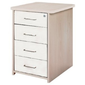 Cajoneras CAJONERA ROCADA 47x60x72 con 4 CAJONES ESTRUCTURA HAYA FRONTALES BLANCO 62503850  842509015